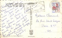 CPSM Chamonix Mont Blanc Le Mont Blanc Aiguille du Midi