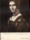 CPA Leonard De Vinci Portail Presume De Lucrezia Crivelli Musee Du Louvre Paris