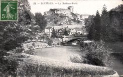 CPA Lourdes the Castle Fort