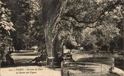 CPA Vichy Un Coin Du Parc Au Bassin Des Cygnes