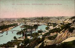 CPA Surroundings Of Rouen Bonsecours View Towards Rouen