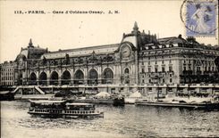CPA Paris Parks Of Orleans Orsay barge