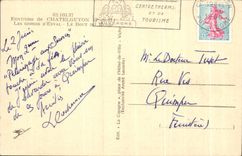 CPA Surroundings De Chatelguyon las caidas D Enval el extremo del mundo