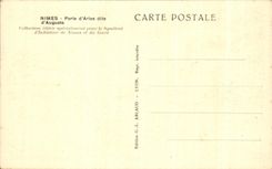 CPA Nimes Porte D'Aries Dite D'Auguste