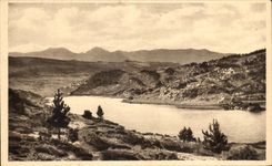 CPA Font Romeu Le Lac De Pradelles et Le Pic Carlitte