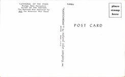 CPA Cathedral Off The Pines Rindge New Hampshire Altar Off The Nation