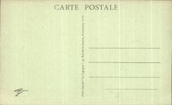 CPA Strasbourg Statues of the three Emperors of the frontage of I' Post office building