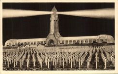 CPA National Cemetery of Douaumont Night effect Militaria