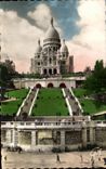 CPA Paris And Its Wonders Basilica of the Sacring Heart of Montmartre and the Gardens