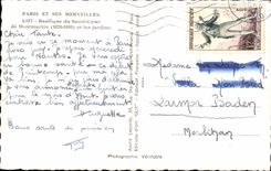 CPA Paris And Its Wonders Basilica of the Sacring Heart of Montmartre and the Gardens