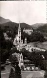 CPA Lourdes le Basilique vue du Chateau Fort