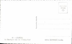 CPA Lourdes le Basilique vue du Chateau Fort