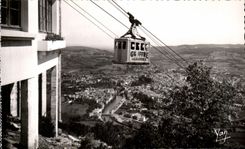 CPA Lourdes Teleferic of Beout arrived at the Higher Station