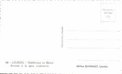 CPA Lourdes Teleferic of Beout arrived at the Higher Station