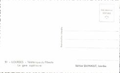 CPA Lourdes Teleferique du Pibeste La Gare Superieure