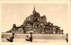 CPA Le Mont st michel Cote Sud Est Pecheurs