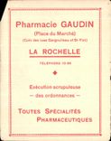 Feuillet La Rochelle the Large Hotel From Abroad Gaudin Pharmacy Places Market
