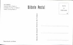 CPA Alcobaca Tumulo de la tumba de D Pedro de rey D Pedro Tomb de rey Pedro I