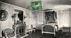 CPA Versalles Trianon pequeno Chambre tiene que dormir de Marie Antonieta