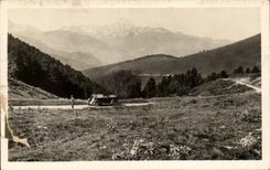 CPA Rote of the Pyrenees Collar D' Aspin In the Center the Peak Of the South