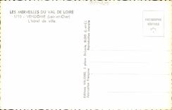 CPA Les Merveilles Du Val De Loire Vendome L'Hotel de Ville