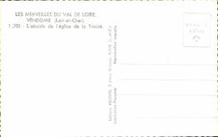 CPA Mersailles del valle Vendome de Loire el apse de la iglesia de la trinidad