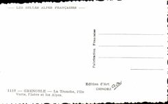 CPA Grenoble La Tronche I'Ile Verte I'Isere et les Alpes