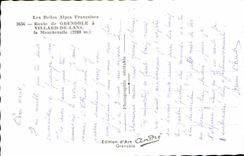 CPA Les Belles Alpes Francaise sRoute de Grenoble a Villard De Lans La Maucherolle