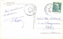 CPA La Cote d'Azur Juan Les Pins Le Jardin du President Roosevelt