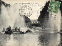 CPA Versailles Le Parc Le Bassin d'Apollon le jour des Grandes Eaux