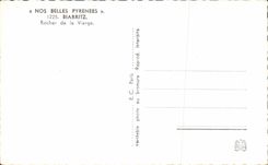 CPA Nos Belles Pyrenees Biarritz Rocher de la Vierge