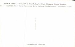 CPA Lourdes Sainte Bernadette In the esplanade of the basilica