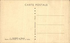 CPA Clisson mientras que da un paseo la iglesia de Notre Dame y Pont de Vallce
