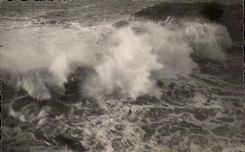 CPSM Hendaye Effect of waves
