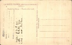 CPA Soft France Castle of Compiegne Frontage of the Castle Frontage of Castle