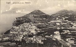 Idiota Vesuvio del panorama de CPA Capri