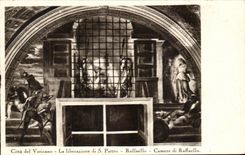 CPA Citta Del Vaticano el liberazione di S Pedro Raffaello Camere di Raffaello