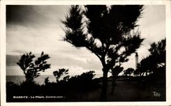 CPA Biarritz Le Phare Contre Jour