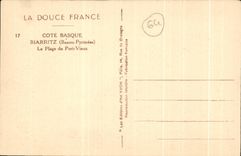 CPA Biarritz the Beach of the Old Port