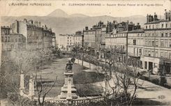 Jardin publico pintoresco Blaise Pascal y el puy de CPA Auvergne Clermont-Ferrand de boveda