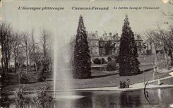 CPA Picturesque Auvergne Clermont Ferrand the Lecoq Garden and the University