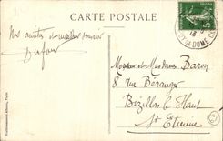 CPA Picturesque Auvergne Clermont Ferrand a Corner of the Place of Jaude the Post office building the Theater and the Cathedral