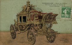 CPA Versailles Musee des Voitures Carrosse du Sacre de Charles X