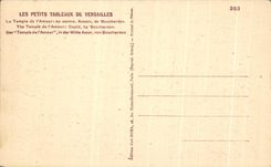 CPA Les Petits Tableaux De Versailles Le Temple de l'Amour de Bouchardon