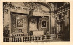 CPA Palais de Versalles el cuarto tiene que dormir de Louis XIV