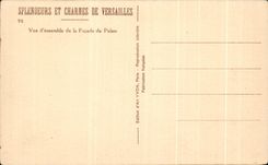 CPA Splendeors y Charmes del cuadro total de Versalles del ataque frontal del paladar