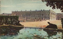 CPA Splendeurs et Charmes De Versailles Le palais Vu du Cabinet du Point du Jour The Palace seen from the Daybreak bower