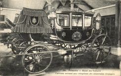 CPA Versalles Musee de los ajustes de los coches con el cuerpo que es utilizado para las recepciones de los sovereigns extranjeros