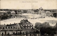 CPA Palaid de Versailles a vol D'oiseau