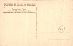 CPA Splendeurs Et Charmes De Versailles Parc du Grand Trianon Terrasse de l'Escalier du Grand canal